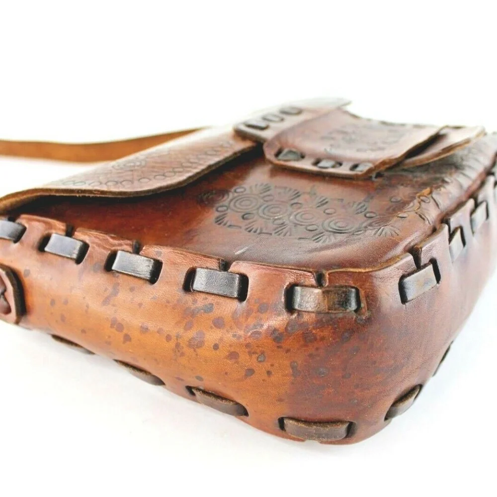 Women's Vintage Brown Handmade Leather Messenger, Shoulder, Satchel Handbag